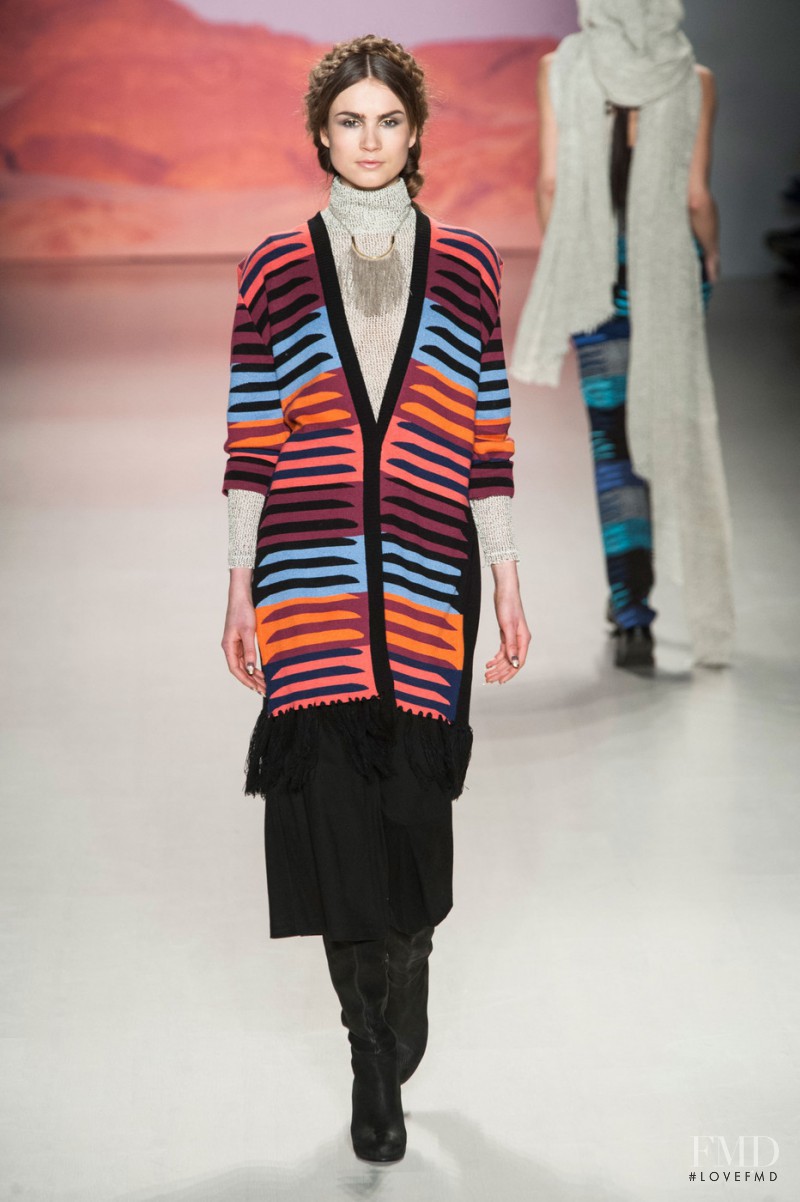 Andrea Jorgensen featured in  the Mara Hoffman fashion show for Autumn/Winter 2015