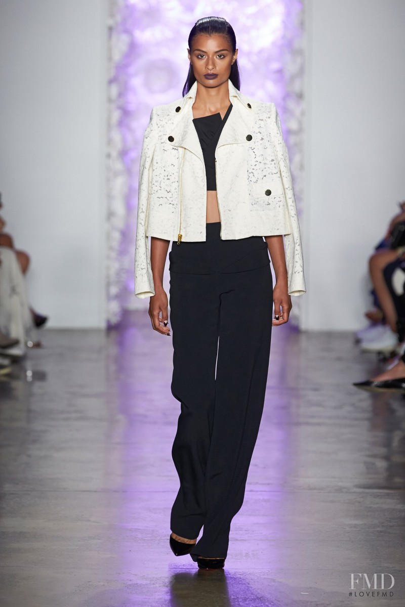 Sherita Dehon featured in  the Cushnie Et Ochs fashion show for Spring/Summer 2016