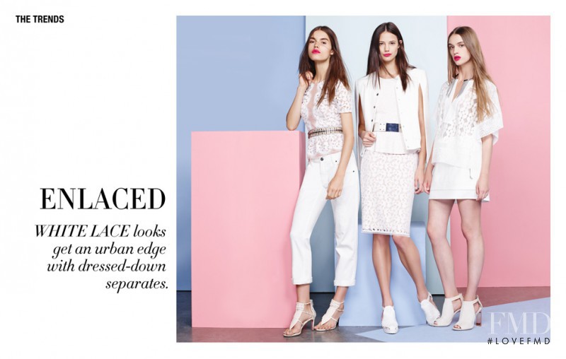Anja Leuenberger featured in  the BCBG By Max Azria catalogue for Spring/Summer 2015