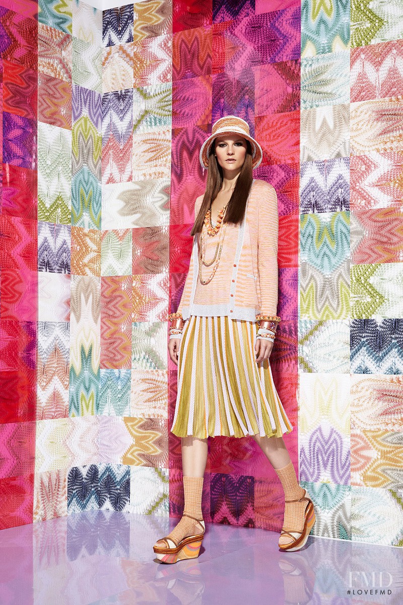 Sara Blomqvist featured in  the Missoni fashion show for Resort 2012