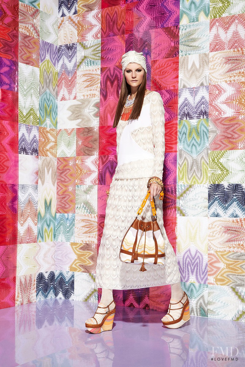 Sara Blomqvist featured in  the Missoni fashion show for Resort 2012