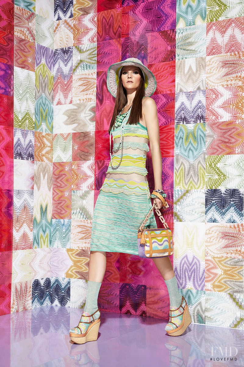 Sara Blomqvist featured in  the Missoni fashion show for Resort 2012