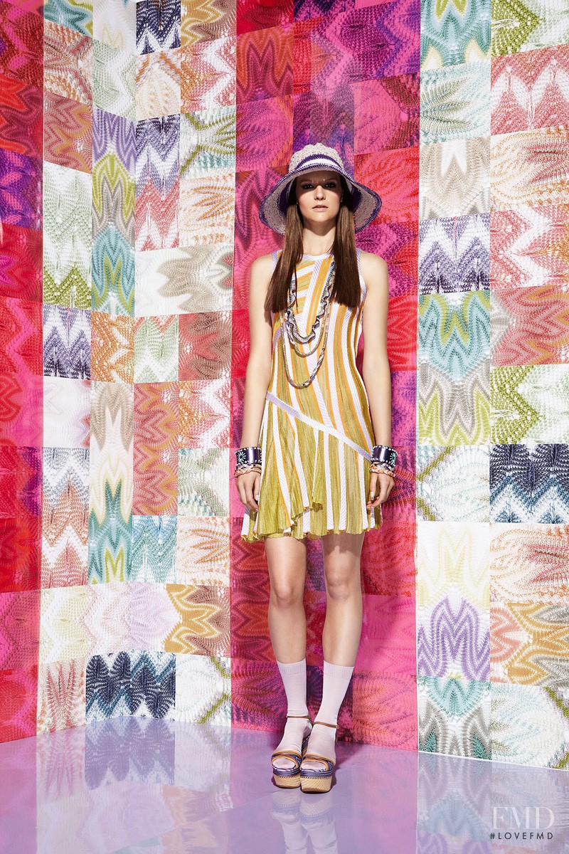 Sara Blomqvist featured in  the Missoni fashion show for Resort 2012