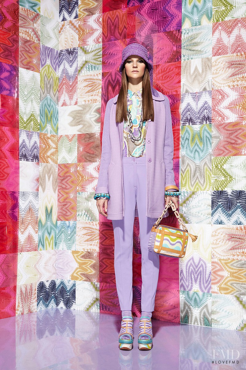 Sara Blomqvist featured in  the Missoni fashion show for Resort 2012