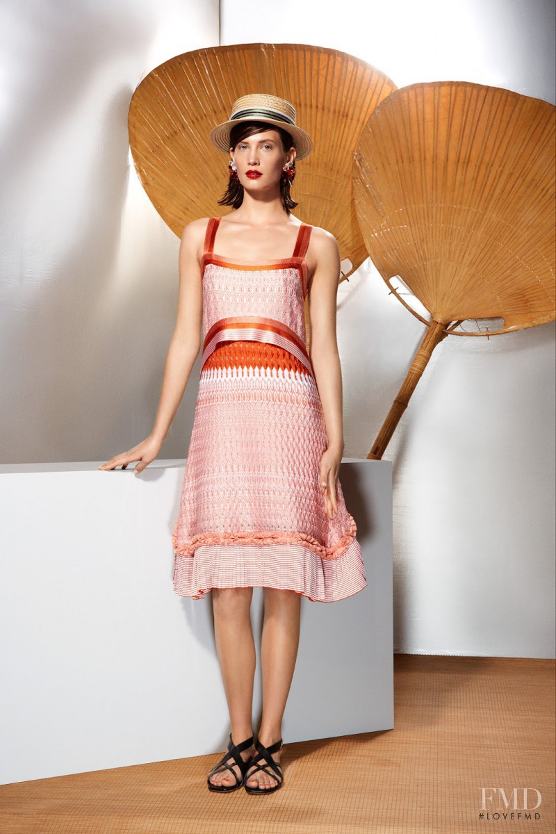 Drake Burnette featured in  the Missoni fashion show for Resort 2014