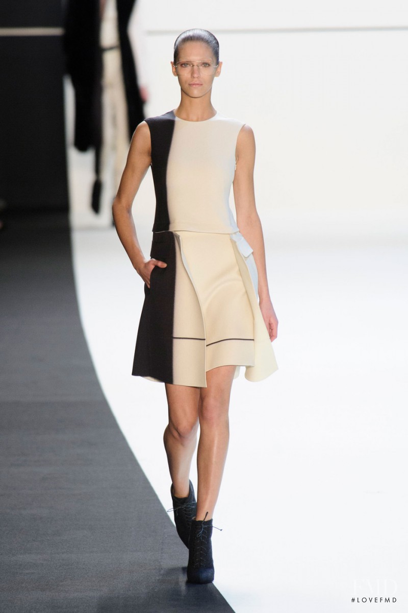Samantha Gradoville featured in  the Akris fashion show for Autumn/Winter 2014
