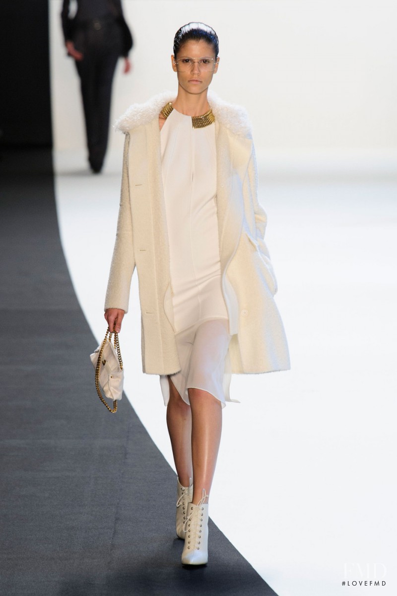 Antonina Petkovic featured in  the Akris fashion show for Autumn/Winter 2014