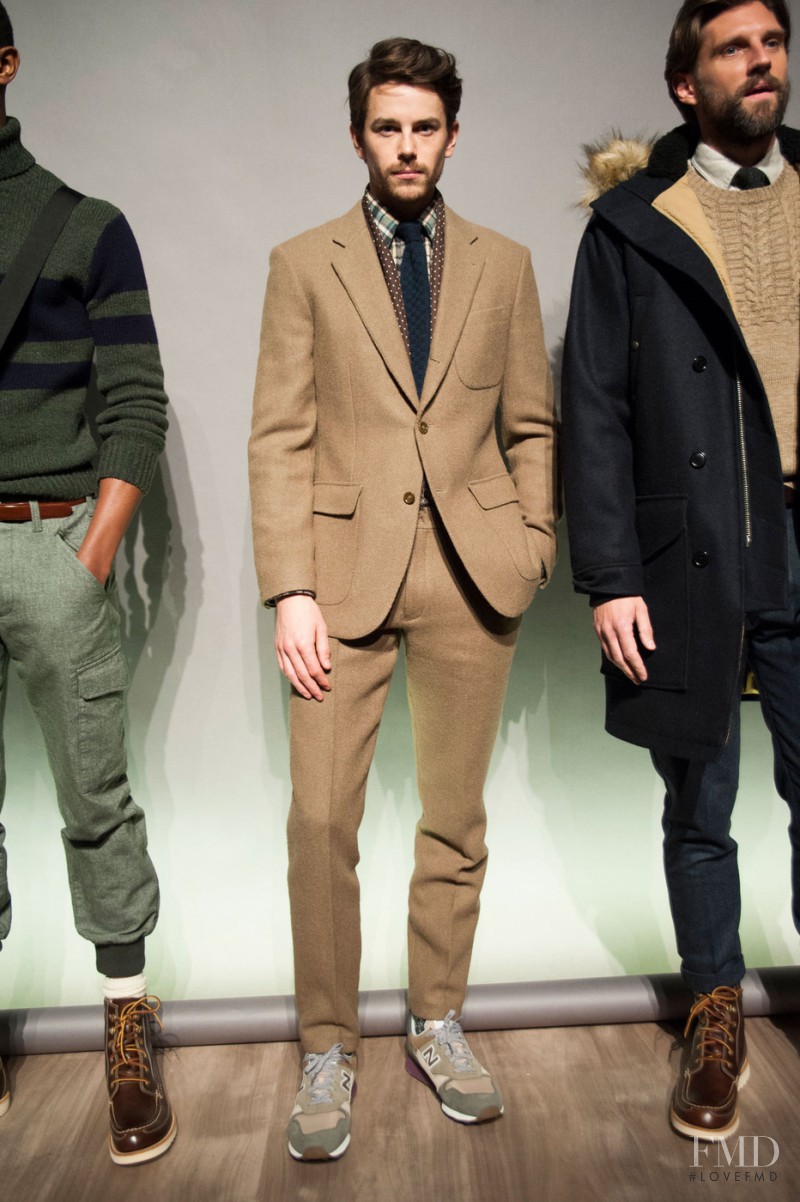 Jeremy Young featured in  the J.Crew fashion show for Autumn/Winter 2015