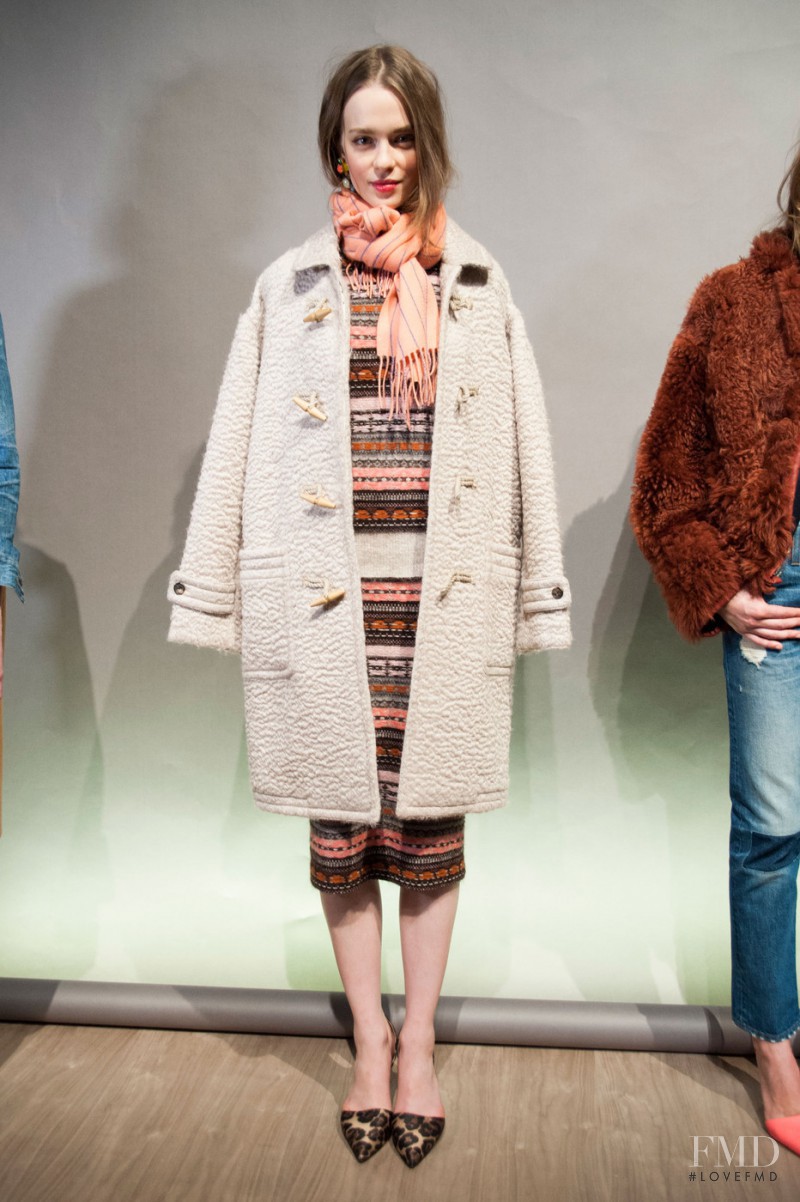 Alisha Judge featured in  the J.Crew fashion show for Autumn/Winter 2015