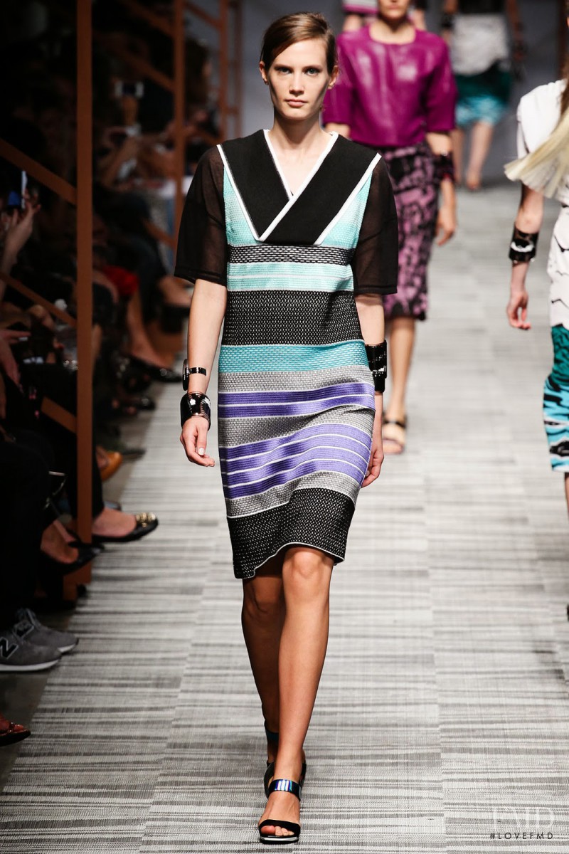 Drake Burnette featured in  the Missoni fashion show for Spring/Summer 2014