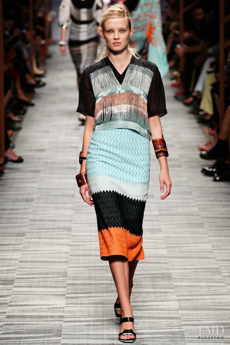 Natalia Siodmiak featured in  the Missoni fashion show for Spring/Summer 2014