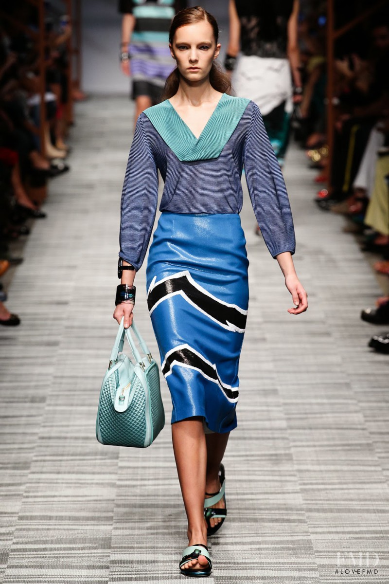 Irina Liss featured in  the Missoni fashion show for Spring/Summer 2014