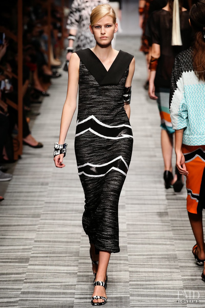 Louise Parker featured in  the Missoni fashion show for Spring/Summer 2014