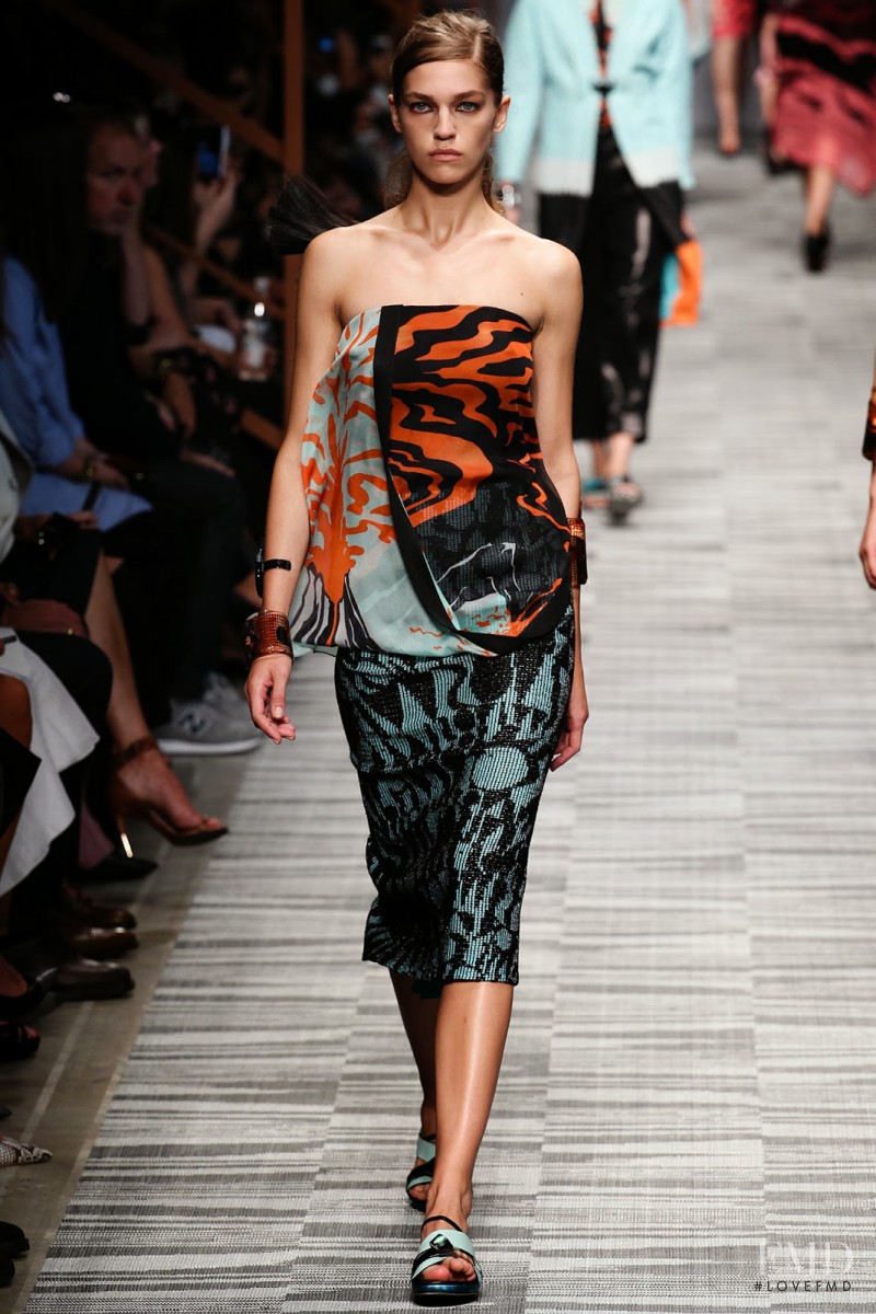 Samantha Gradoville featured in  the Missoni fashion show for Spring/Summer 2014