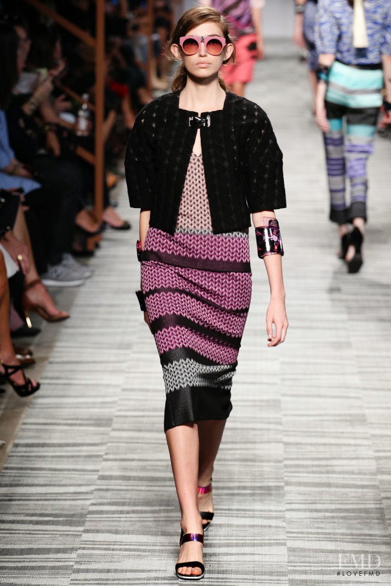 Gabby Dover featured in  the Missoni fashion show for Spring/Summer 2014