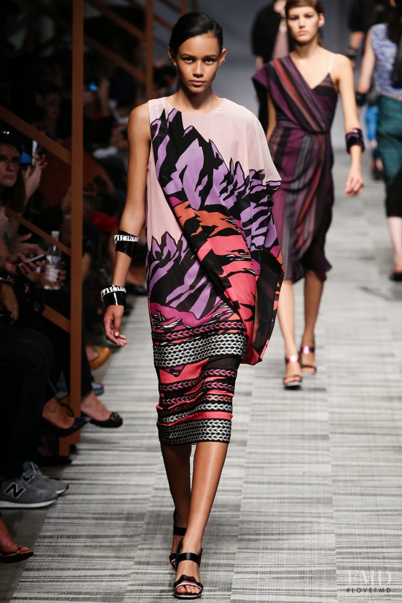 Binx Walton featured in  the Missoni fashion show for Spring/Summer 2014