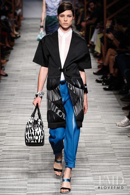 Lauren English featured in  the Missoni fashion show for Spring/Summer 2014