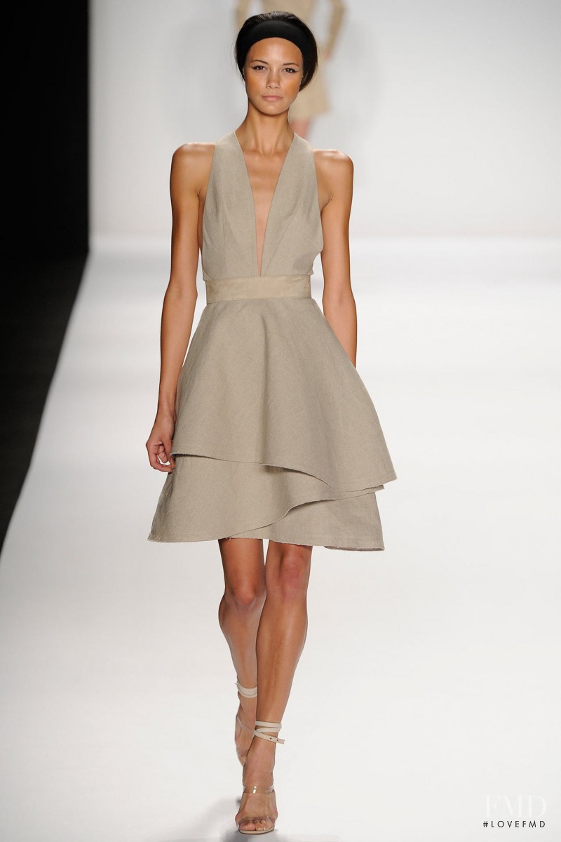 Anja Leuenberger featured in  the Kaufmanfranco fashion show for Spring/Summer 2014