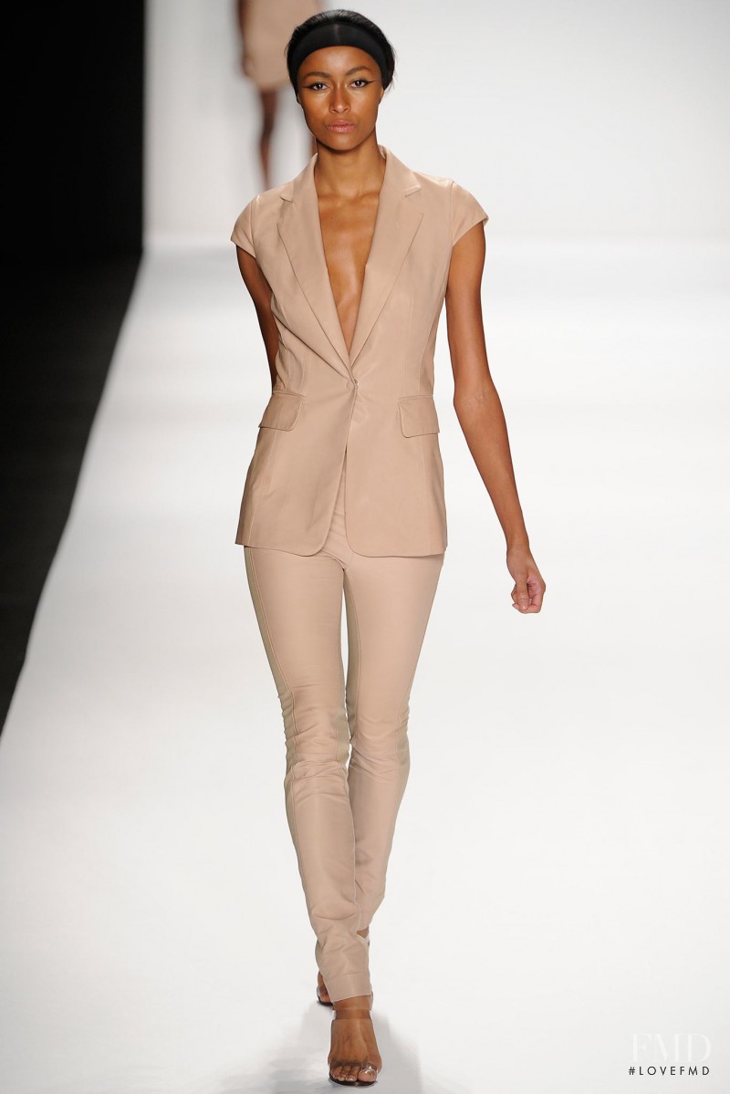 Catherine Decome featured in  the Kaufmanfranco fashion show for Spring/Summer 2014