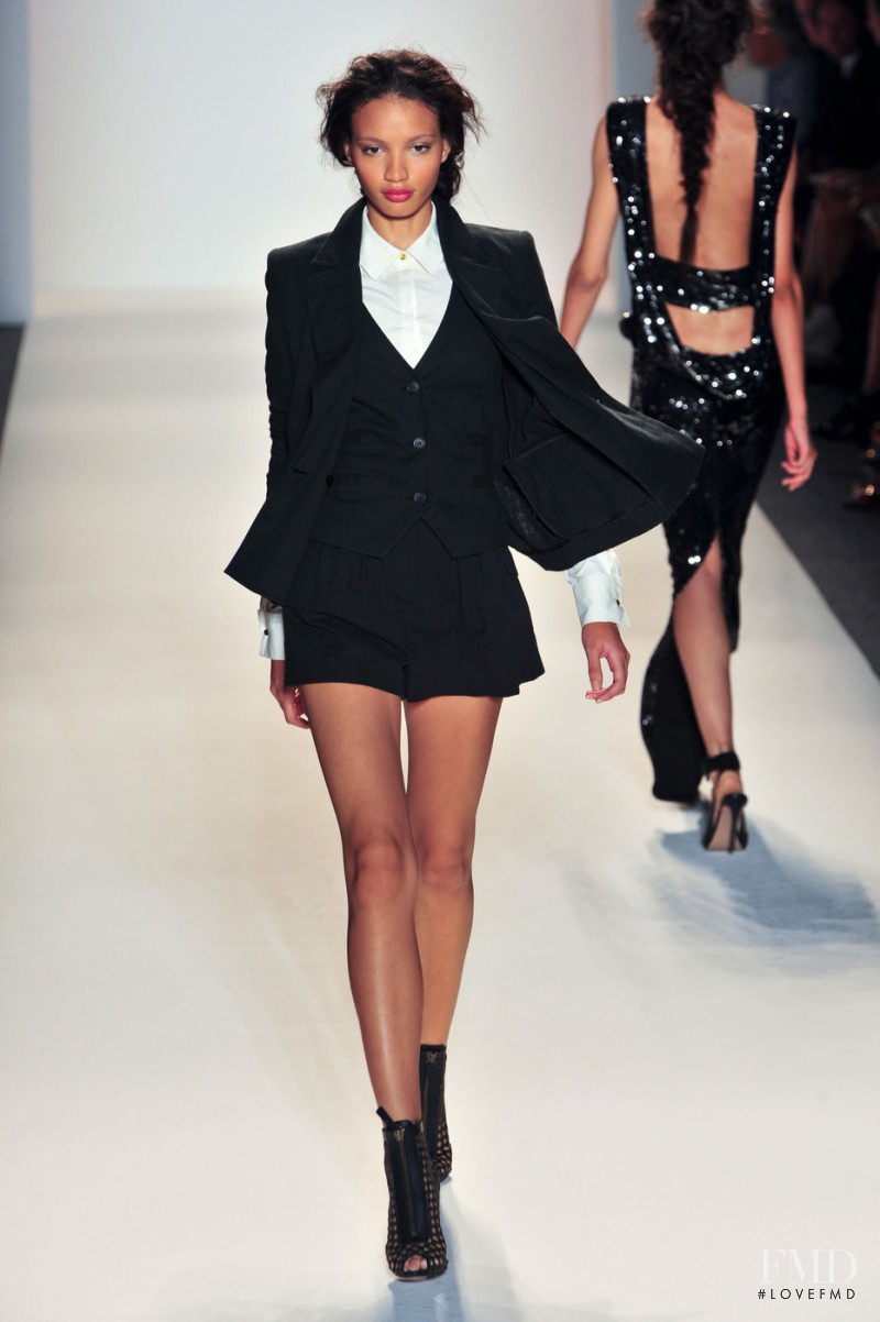 Veridiana Ferreira featured in  the Rachel Zoe fashion show for Spring/Summer 2014
