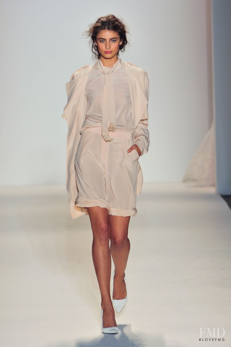 Taylor Hill featured in  the Rachel Zoe fashion show for Spring/Summer 2014
