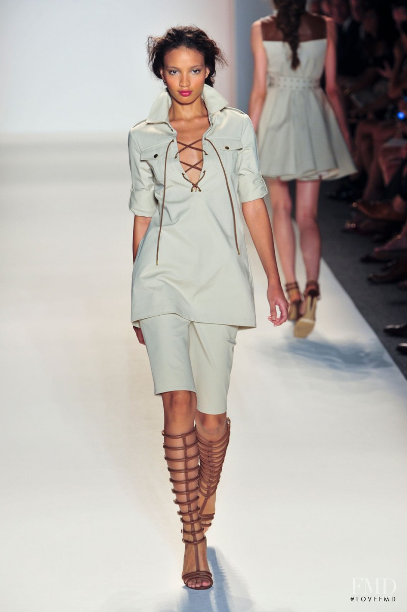 Veridiana Ferreira featured in  the Rachel Zoe fashion show for Spring/Summer 2014