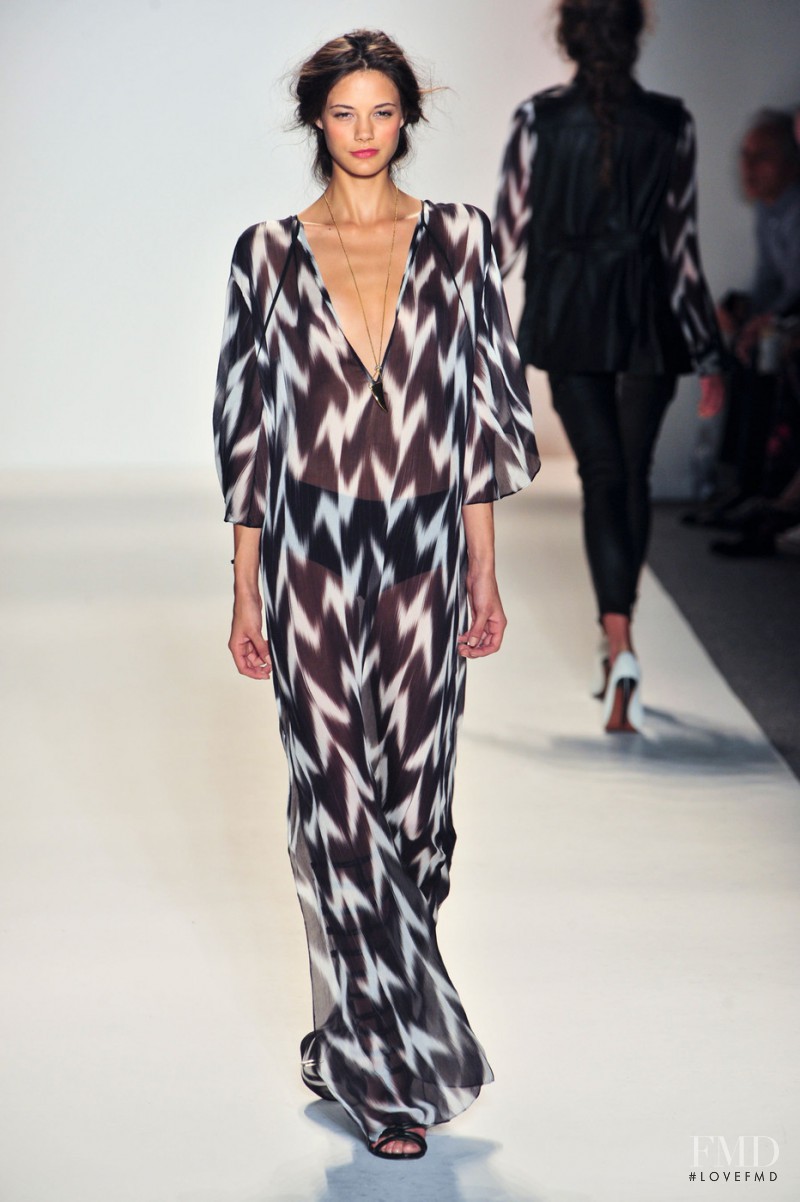 Anja Leuenberger featured in  the Rachel Zoe fashion show for Spring/Summer 2014