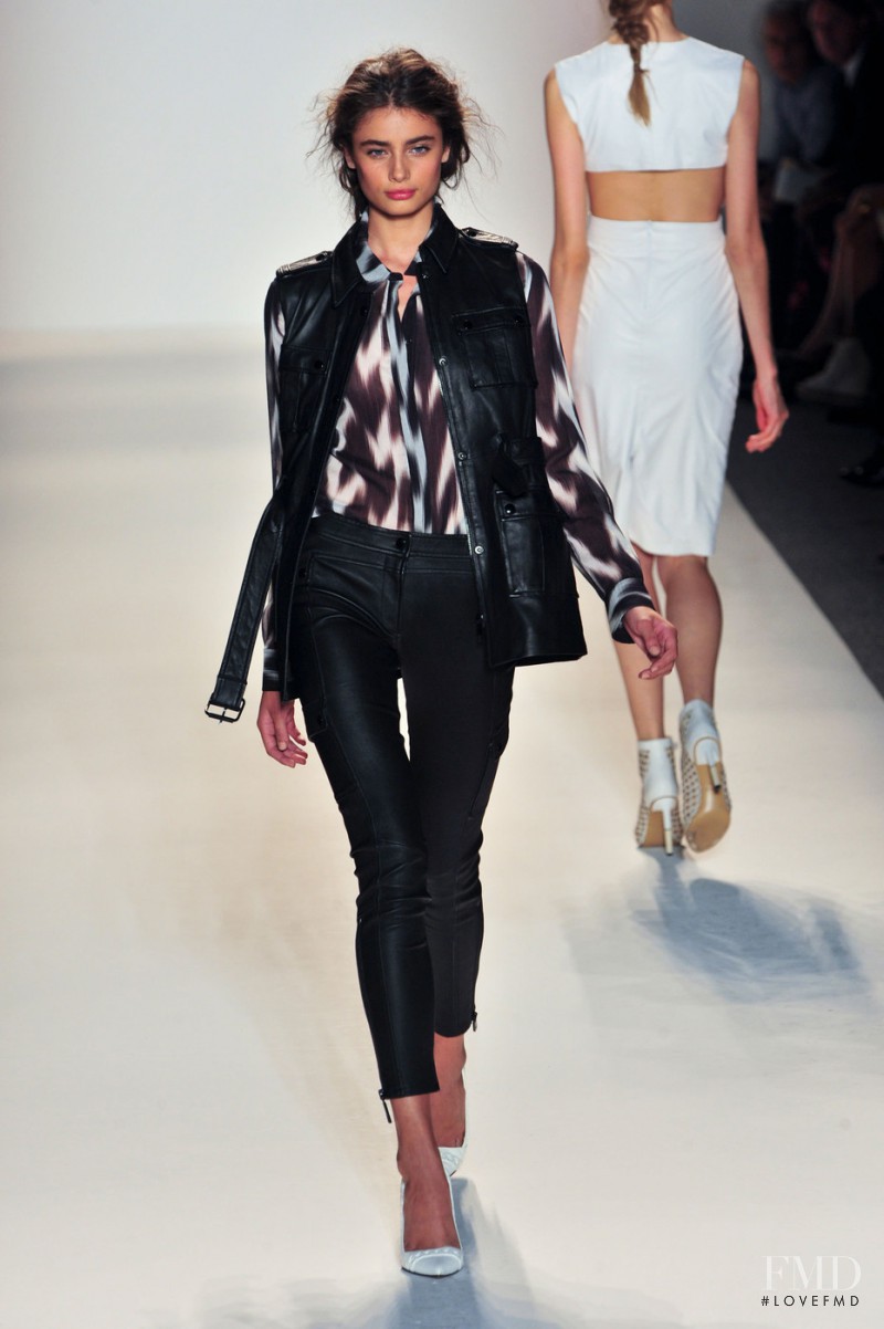 Taylor Hill featured in  the Rachel Zoe fashion show for Spring/Summer 2014