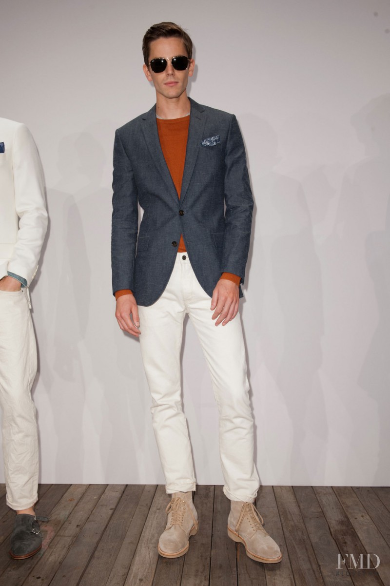 Jeremy Young featured in  the J.Crew fashion show for Spring/Summer 2014