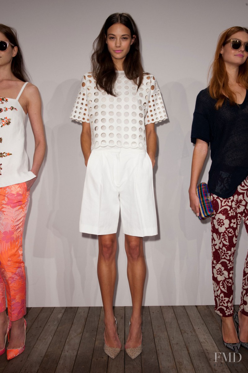 Anja Leuenberger featured in  the J.Crew fashion show for Spring/Summer 2014