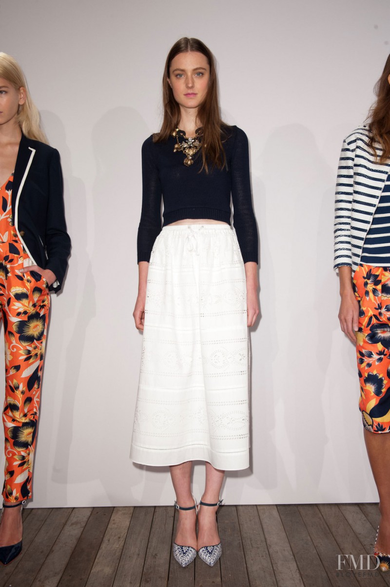 Lieve Dannau featured in  the J.Crew fashion show for Spring/Summer 2014