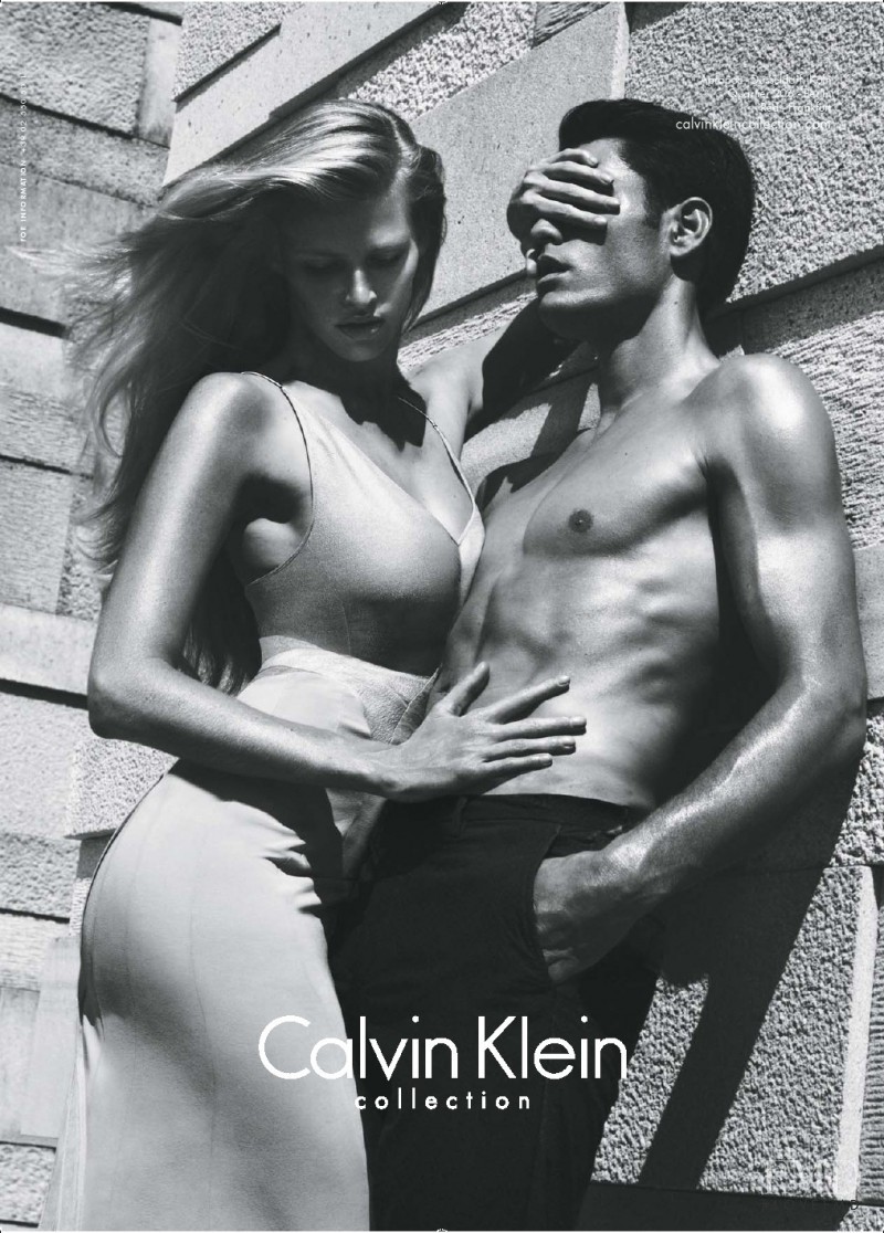 Lara Stone featured in  the Calvin Klein 205W39NYC advertisement for Spring/Summer 2012