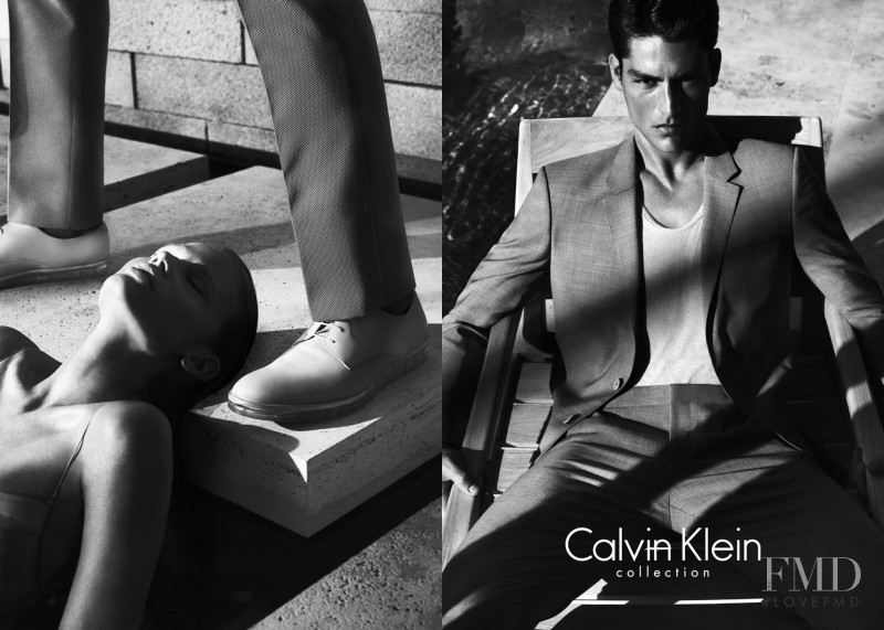 Lara Stone featured in  the Calvin Klein 205W39NYC advertisement for Spring/Summer 2012