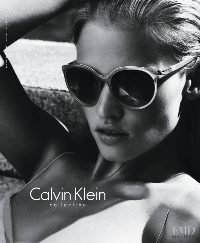 Lara Stone featured in  the Calvin Klein 205W39NYC advertisement for Spring/Summer 2012