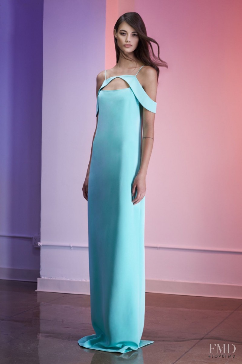 Anja Leuenberger featured in  the Cushnie Et Ochs lookbook for Resort 2016