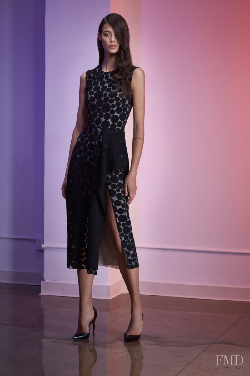 Anja Leuenberger featured in  the Cushnie Et Ochs lookbook for Resort 2016