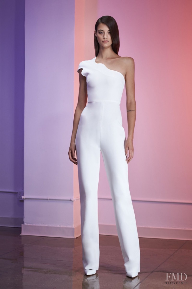 Anja Leuenberger featured in  the Cushnie Et Ochs lookbook for Resort 2016