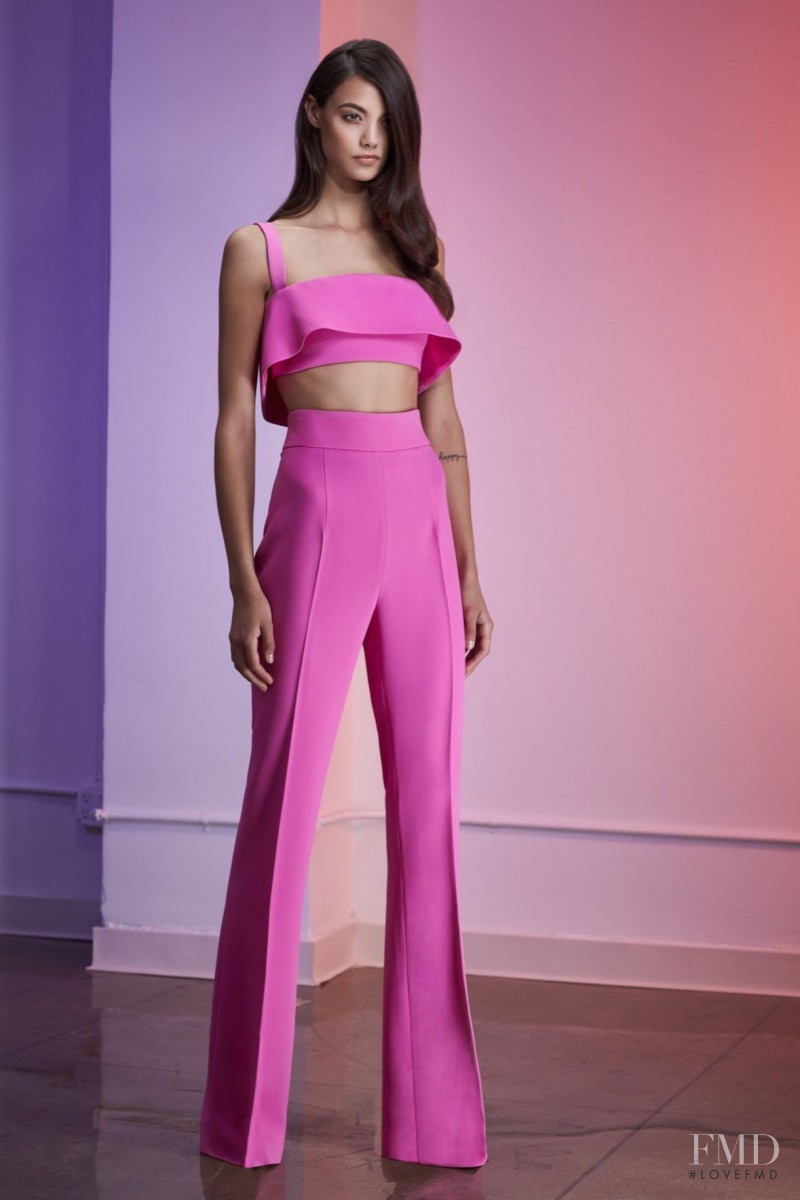 Anja Leuenberger featured in  the Cushnie Et Ochs lookbook for Resort 2016