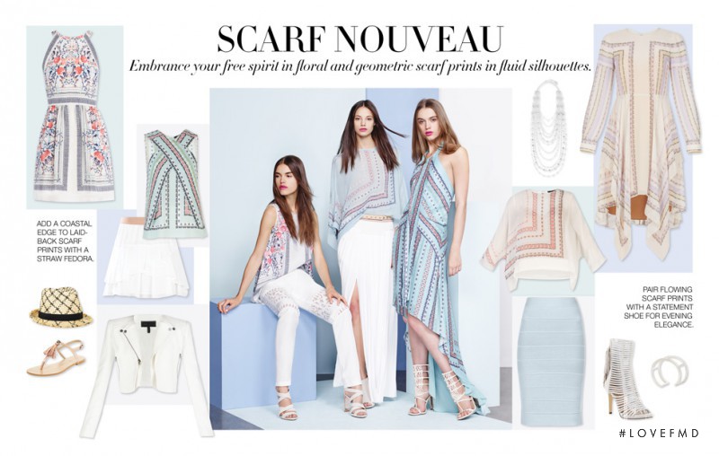 Anja Leuenberger featured in  the BCBG By Max Azria Bohemian Muse catalogue for Spring 2015