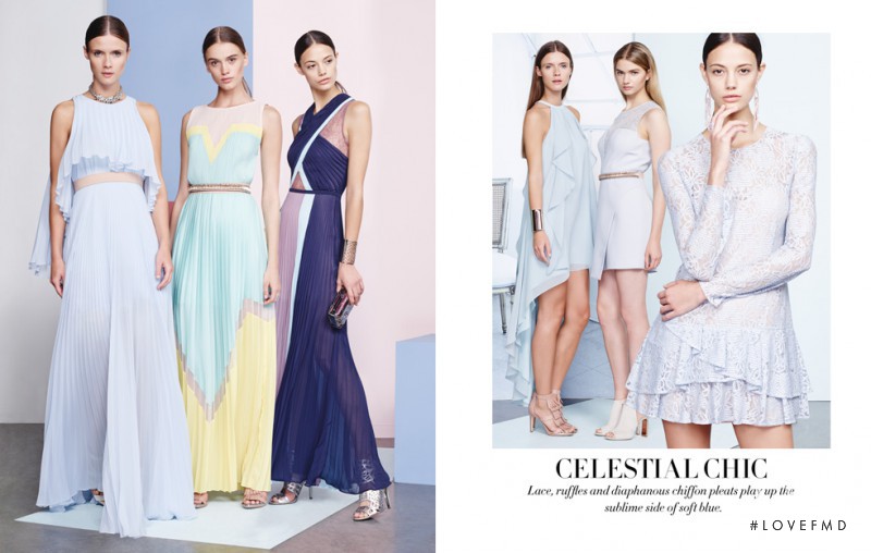 Anja Leuenberger featured in  the BCBG By Max Azria The Dress Edit catalogue for Spring/Summer 2015