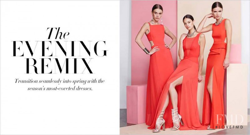 Anja Leuenberger featured in  the BCBG By Max Azria The Dress Edit catalogue for Spring/Summer 2015