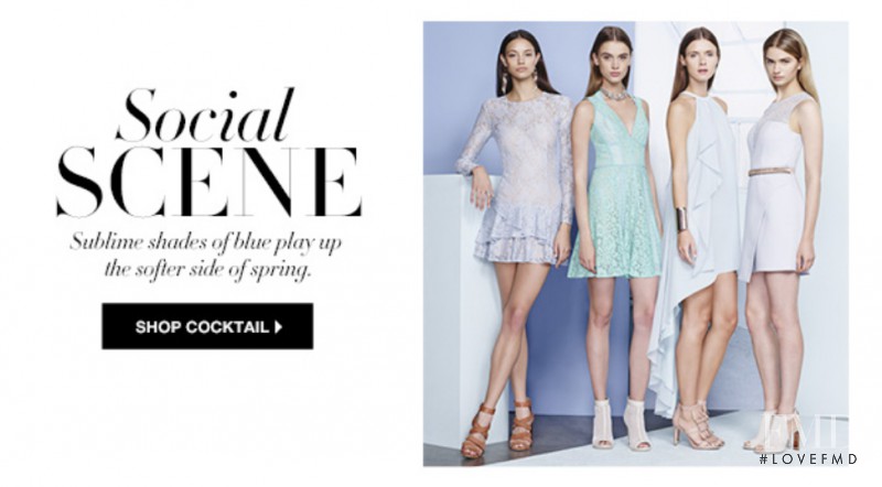 Anja Leuenberger featured in  the BCBG By Max Azria The Dress Edit catalogue for Spring/Summer 2015