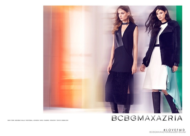 Anja Leuenberger featured in  the BCBG By Max Azria advertisement for Autumn/Winter 2014