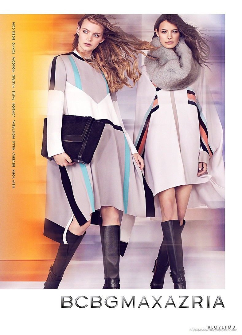 Anja Leuenberger featured in  the BCBG By Max Azria advertisement for Autumn/Winter 2014