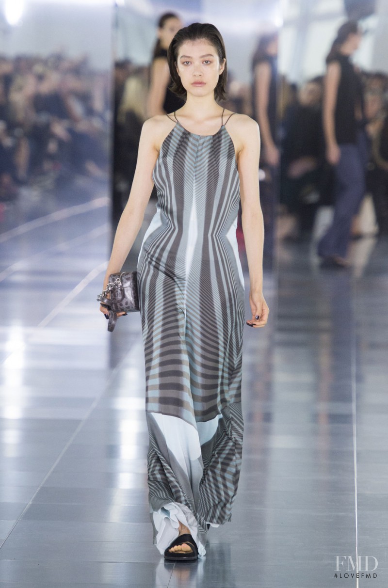 Kouka Webb featured in  the Amanda Wakeley fashion show for Spring/Summer 2016