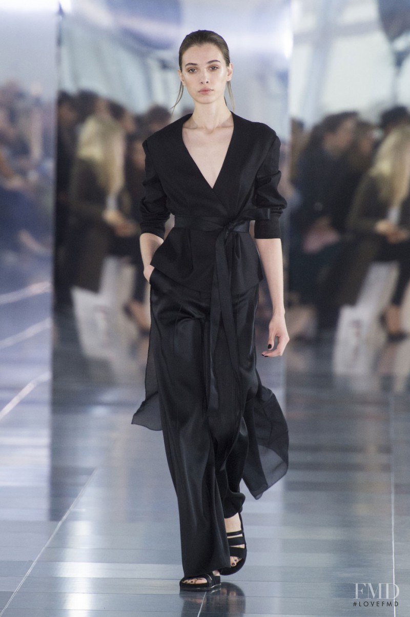 Jaque Cantelli featured in  the Amanda Wakeley fashion show for Spring/Summer 2016