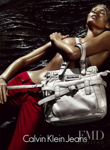 Toni Garrn featured in  the Calvin Klein Jeans Accessories advertisement for Spring/Summer 2012