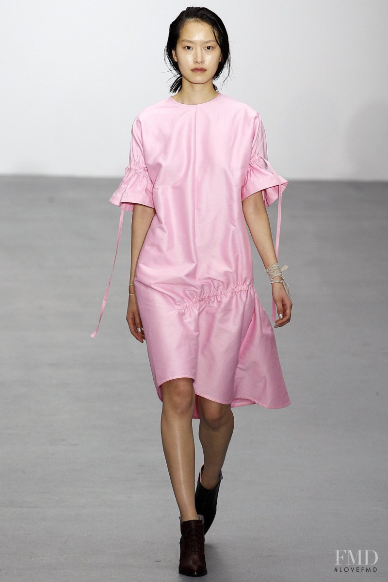 Pong Lee featured in  the Eudon Choi fashion show for Spring/Summer 2016