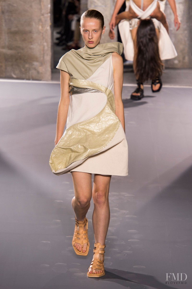 Anine Van Velzen featured in  the Rick Owens Cyclops fashion show for Spring/Summer 2016