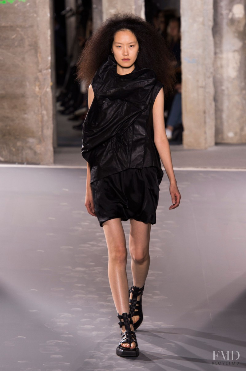Pong Lee featured in  the Rick Owens Cyclops fashion show for Spring/Summer 2016